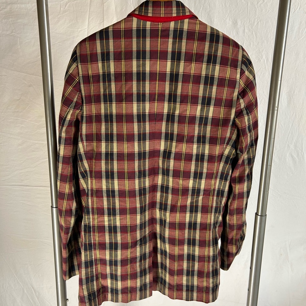 Ezra Fitch Plaid Sport Coat in Red, Yellow, and Black - Picture 9 of 10